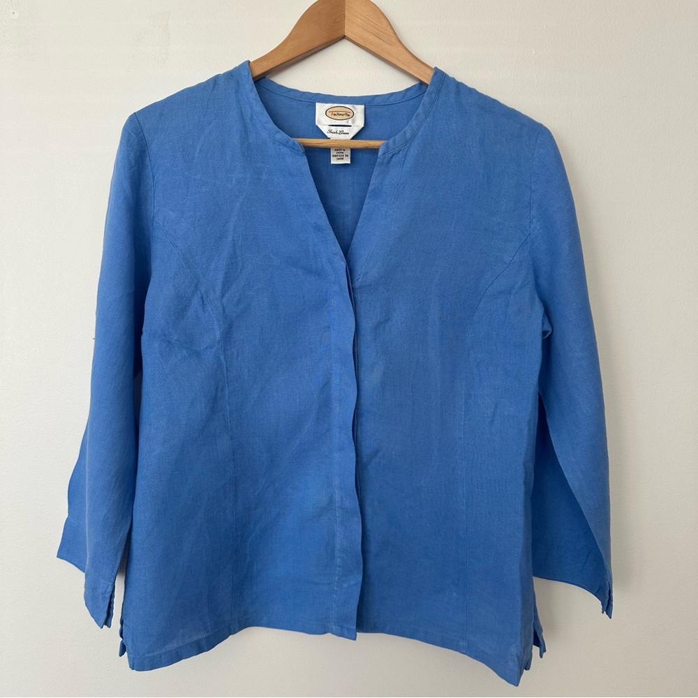 Talbots Irish Linen Blouse – Women’s Size 10 – 3/4 Sleeve – Like New
